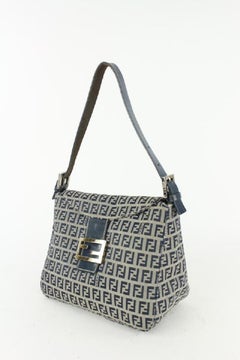 Fendi Navy Monogram FF Zucca Mamma Shoulder Bag 104f57