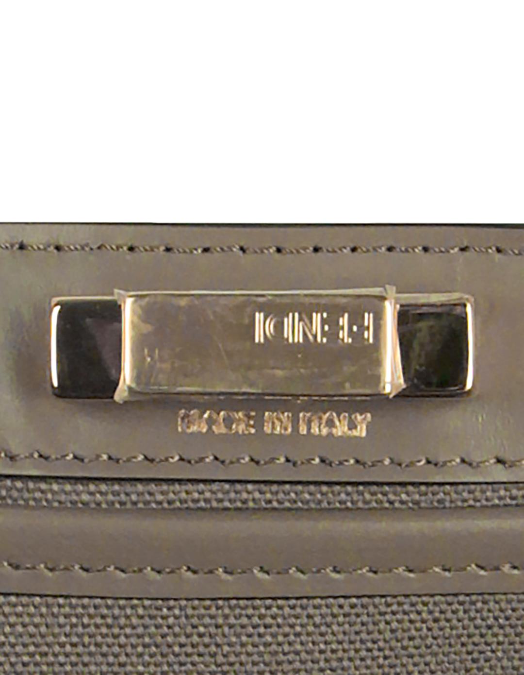 Women's Fendi NEW 2021 Grey Canvas Monogram Peekaboo X-Tote Bag w/ Straps