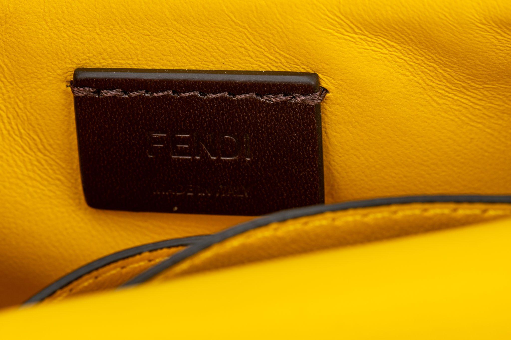 Women's Fendi New in Box Silver Micro Baguette For Sale