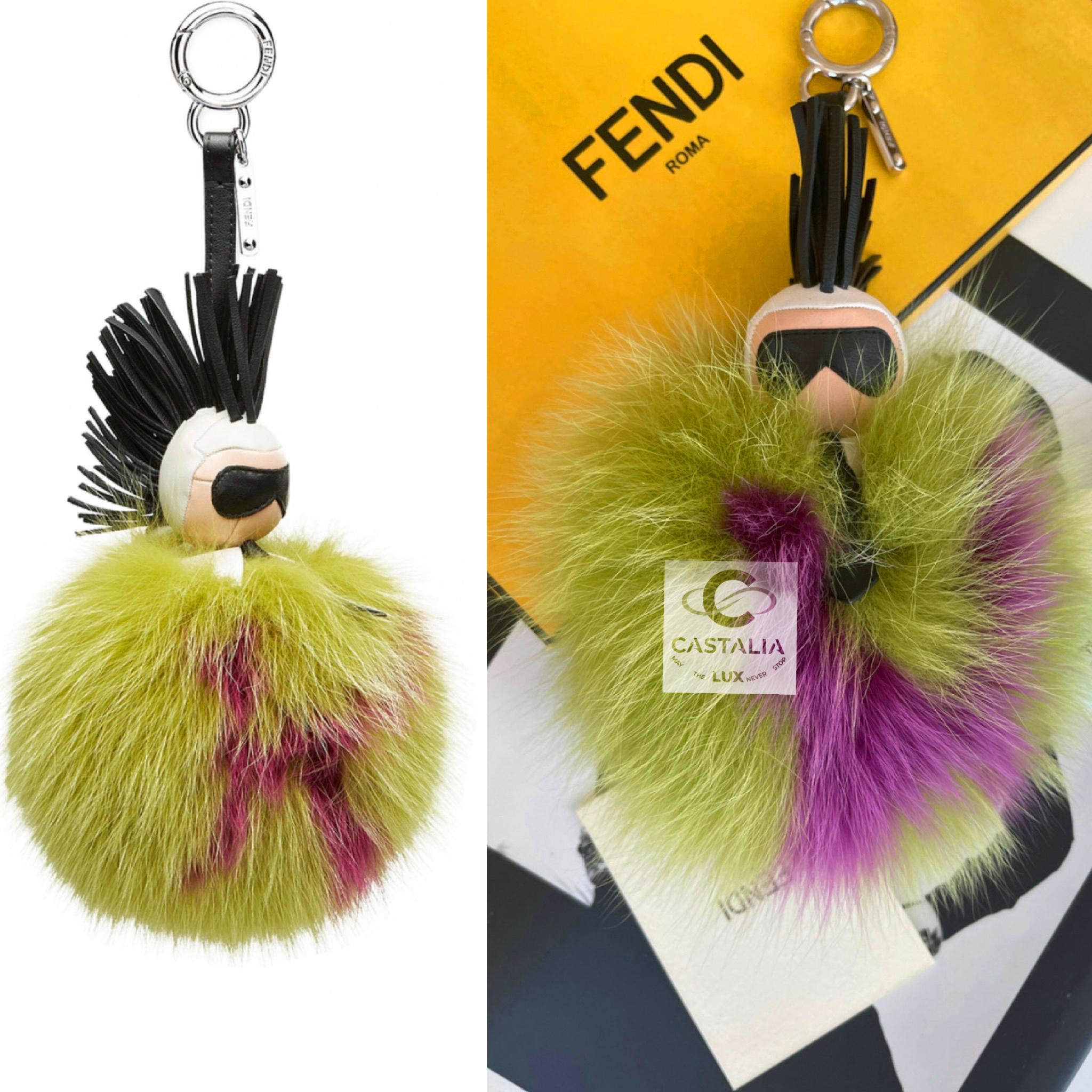 Famous Fendi Karlito bag charm ~ dedicated to fashion designer genius Karl Lagerled
Boutique price 2,350$
Never worn, comes with box