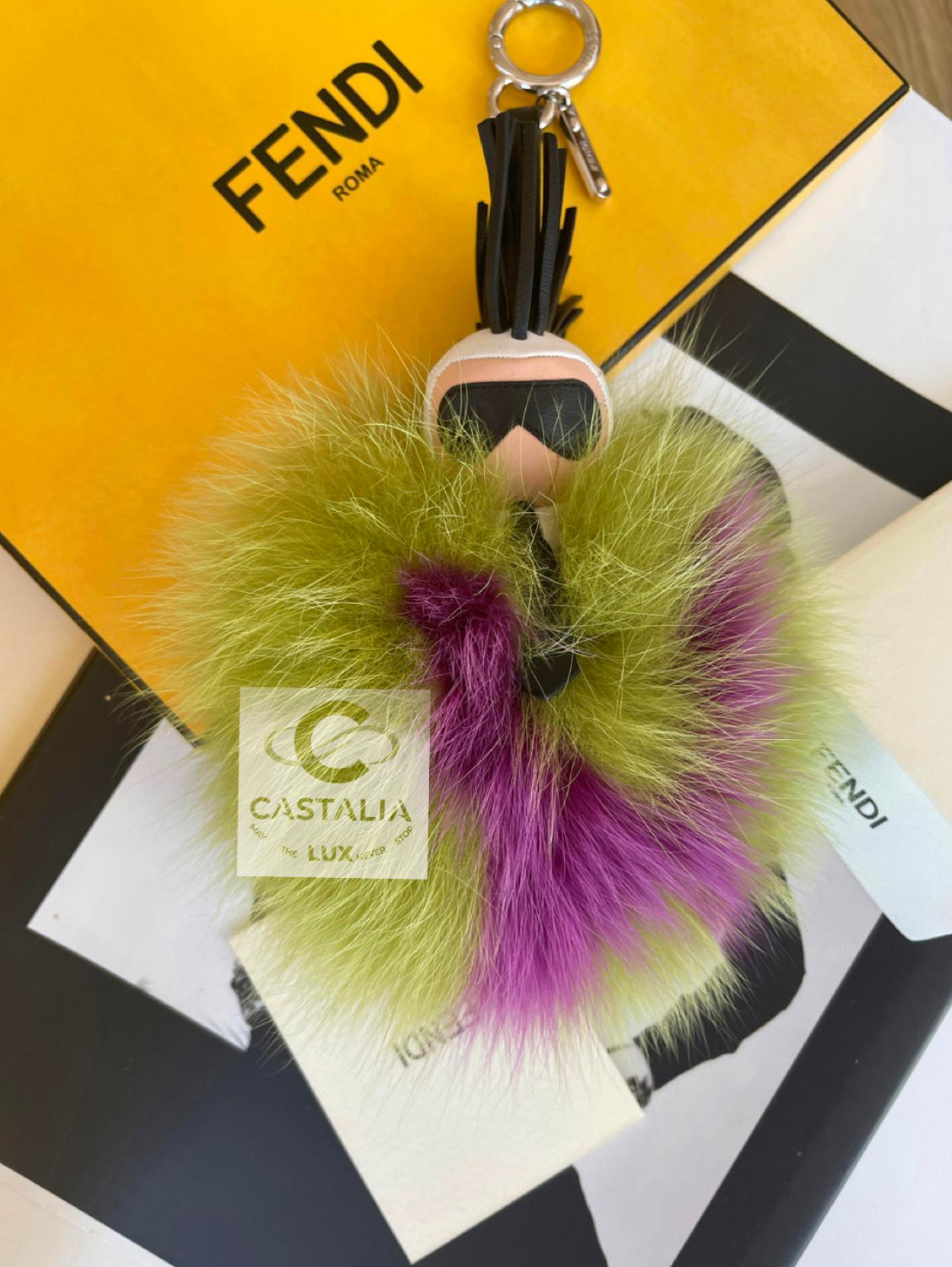 Brown Fendi New Karlito Bag Charm