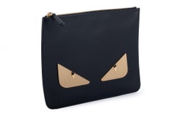 Fendi Neue Lim.Ed. Schwarze Monster-Clutch