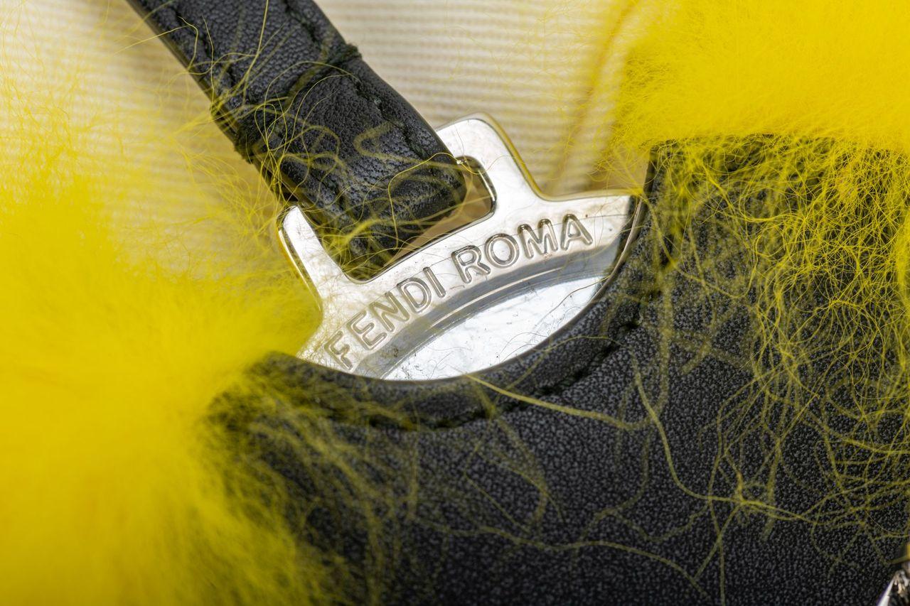 Women's Fendi New Monster Key Ring Yellow For Sale