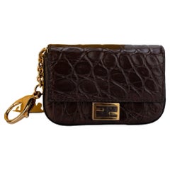Fendi New Nano Baguette Marrone Cayman