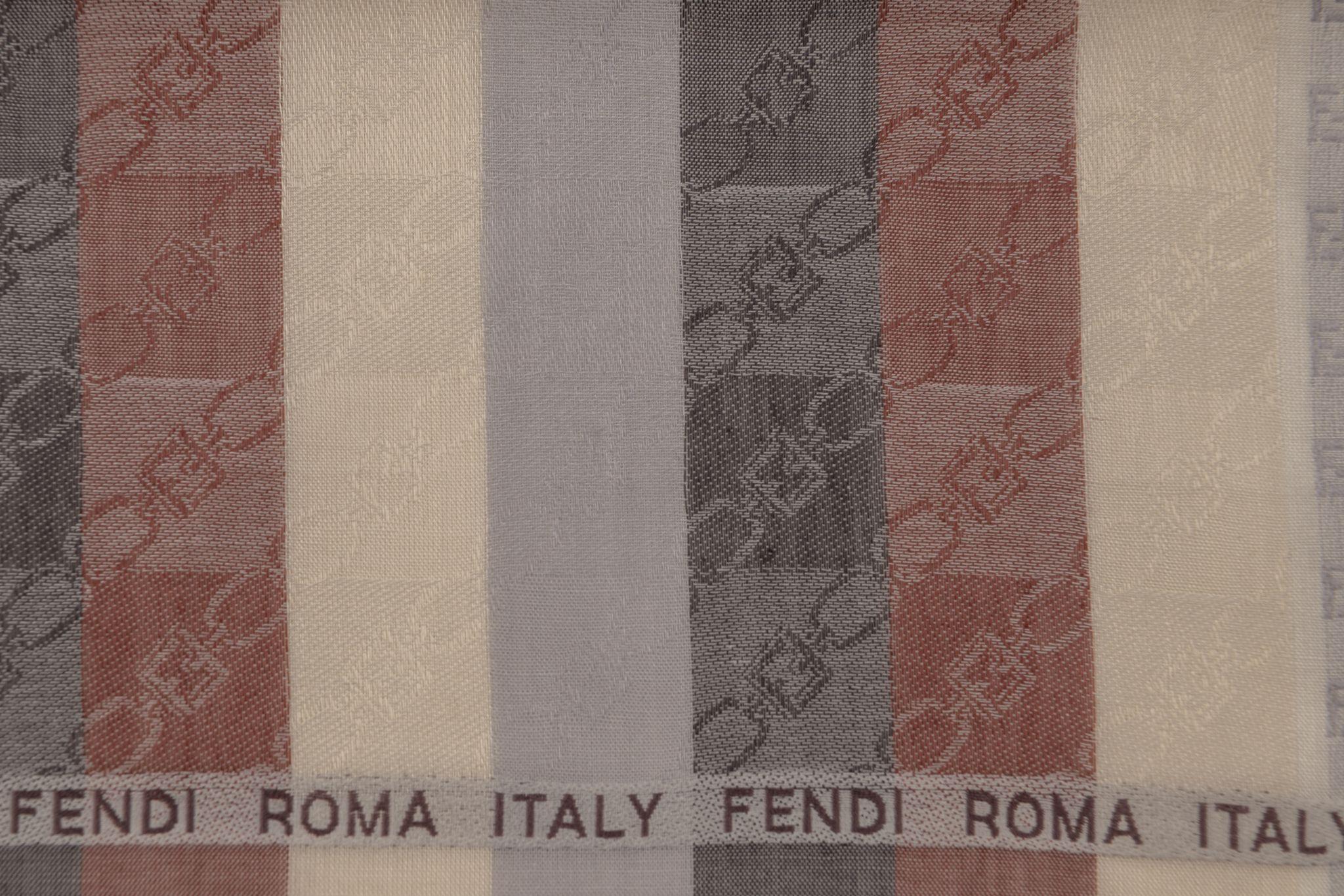 Fendi New Logo a righe in cotone Gavroche In condizioni Nuovo in vendita a West Hollywood, CA
