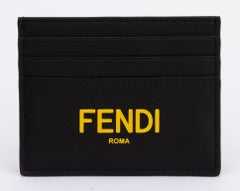 Fendi NIB Black Credit Card Case
