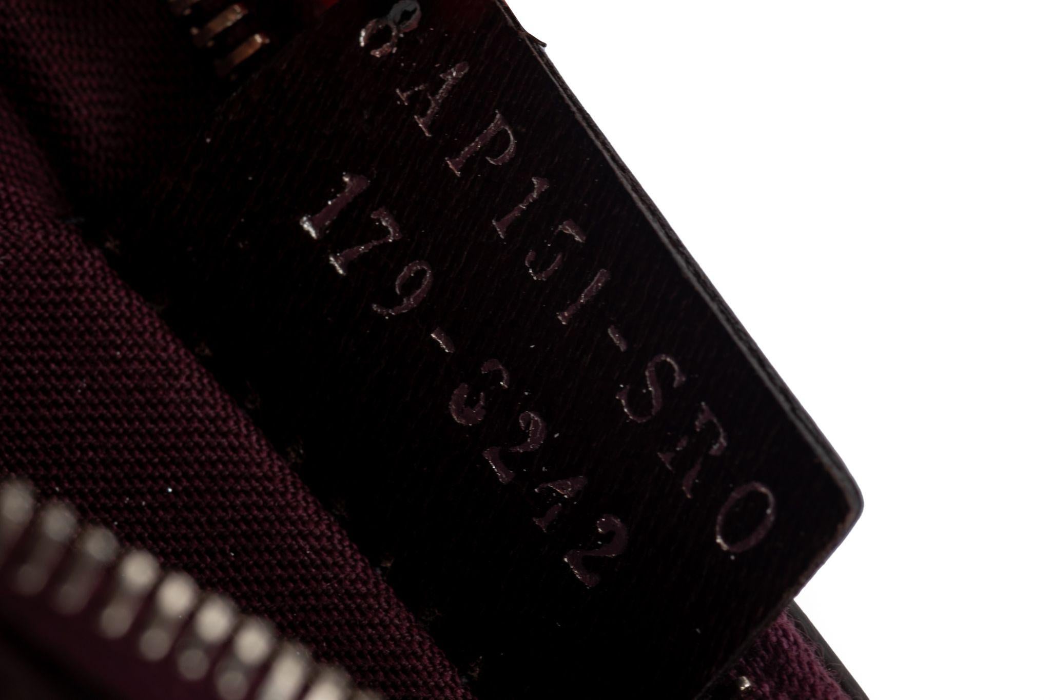 Fendi NIB Burgundy Zipped Wallet W/Studs For Sale 2