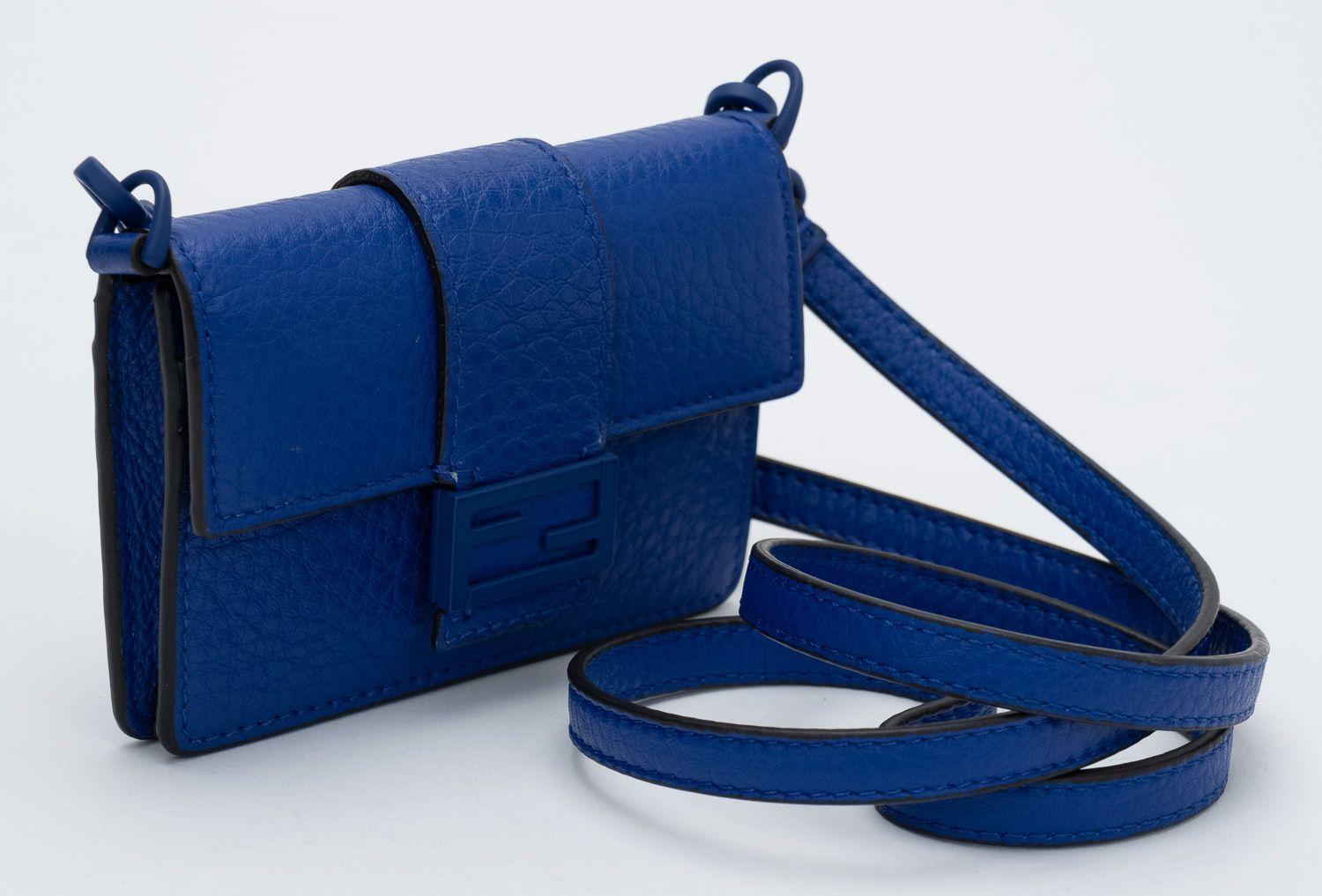 electric blue designer bag