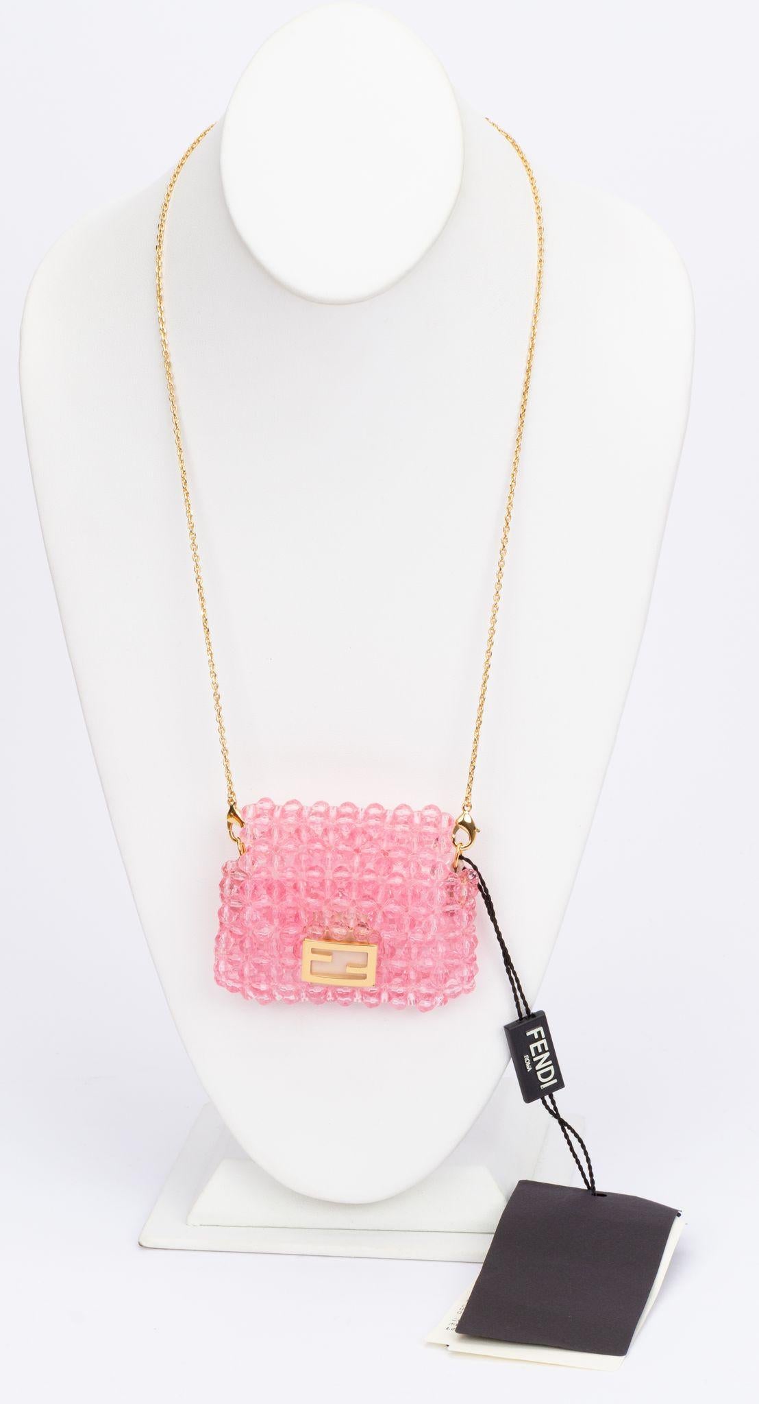 Fendi sale baguette necklace
