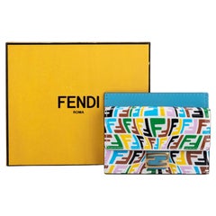 Used Fendi NIB Multicolor & Turquoise Wallet
