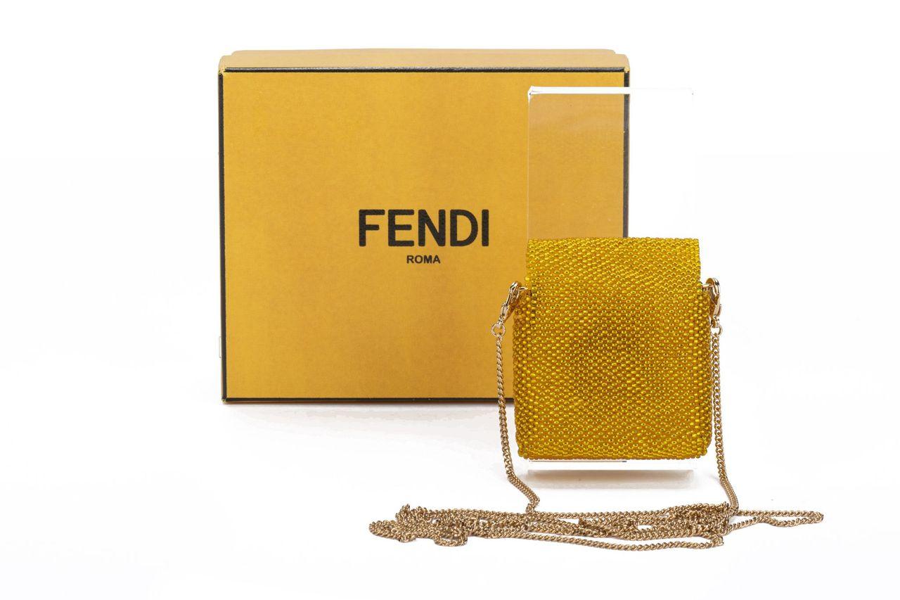 Fendi NIB Gelbe Meeresbetten Micro Baguette im Zustand „Neu“ im Angebot in West Hollywood, CA