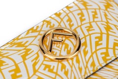 Fendi NIB Yellow White Vertigo Card Case