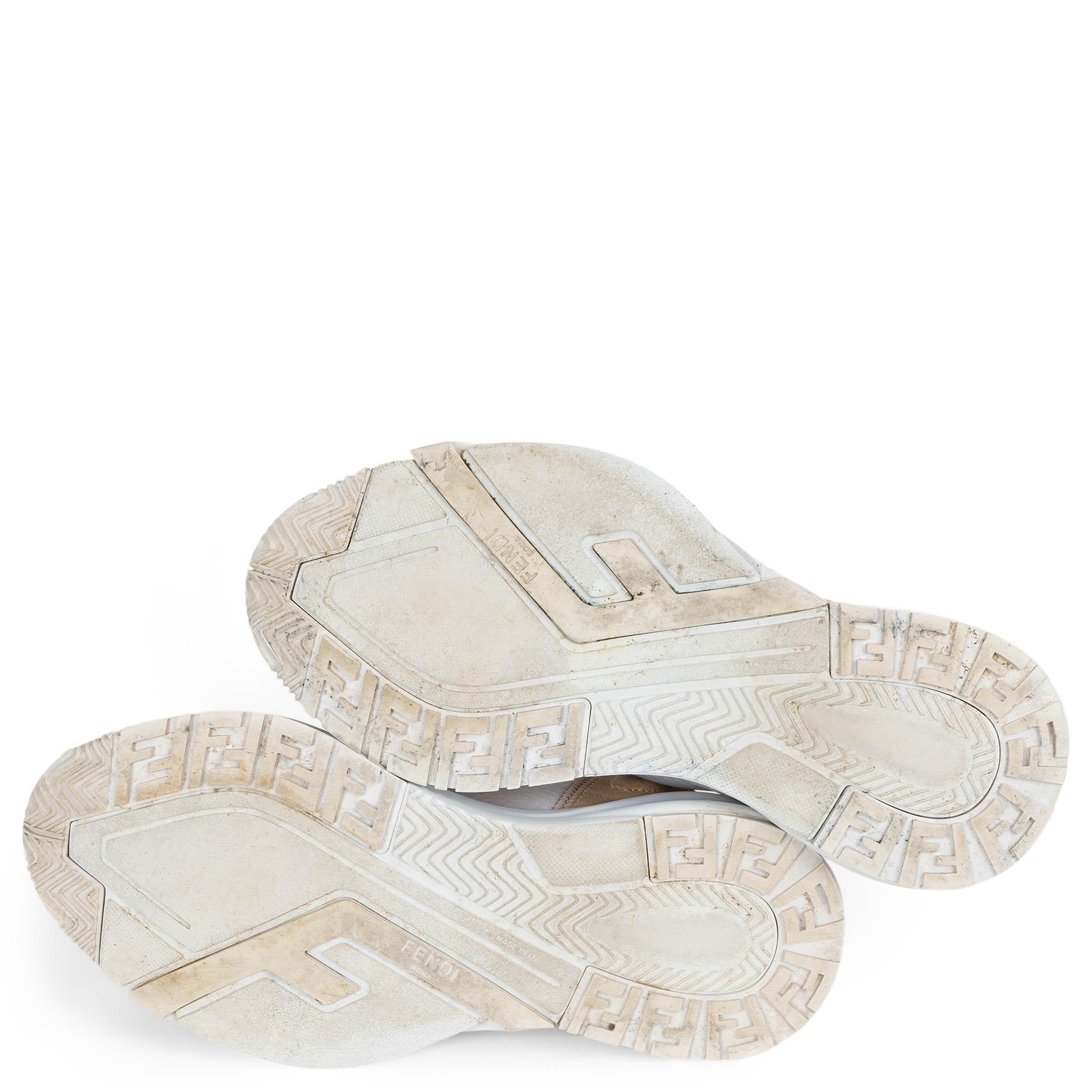 FENDI nude nylon 2020 FLOW Low Top Sneakers Shoes 38 For Sale 3