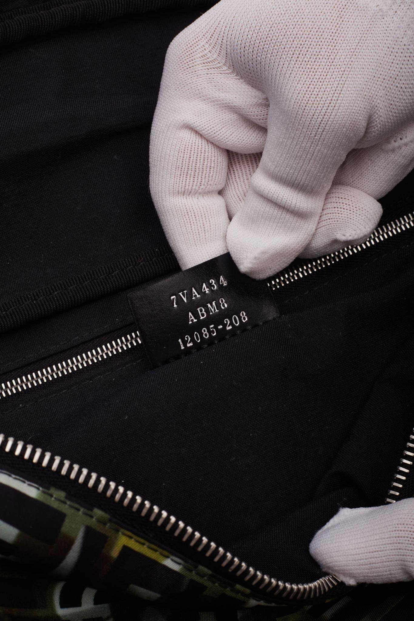 Fendi Nylon Camouff Black Green Belt Bag For Sale 7