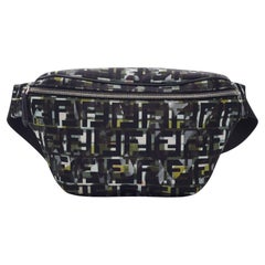 Fendi Nylon Camouff Black Green Belt Bag