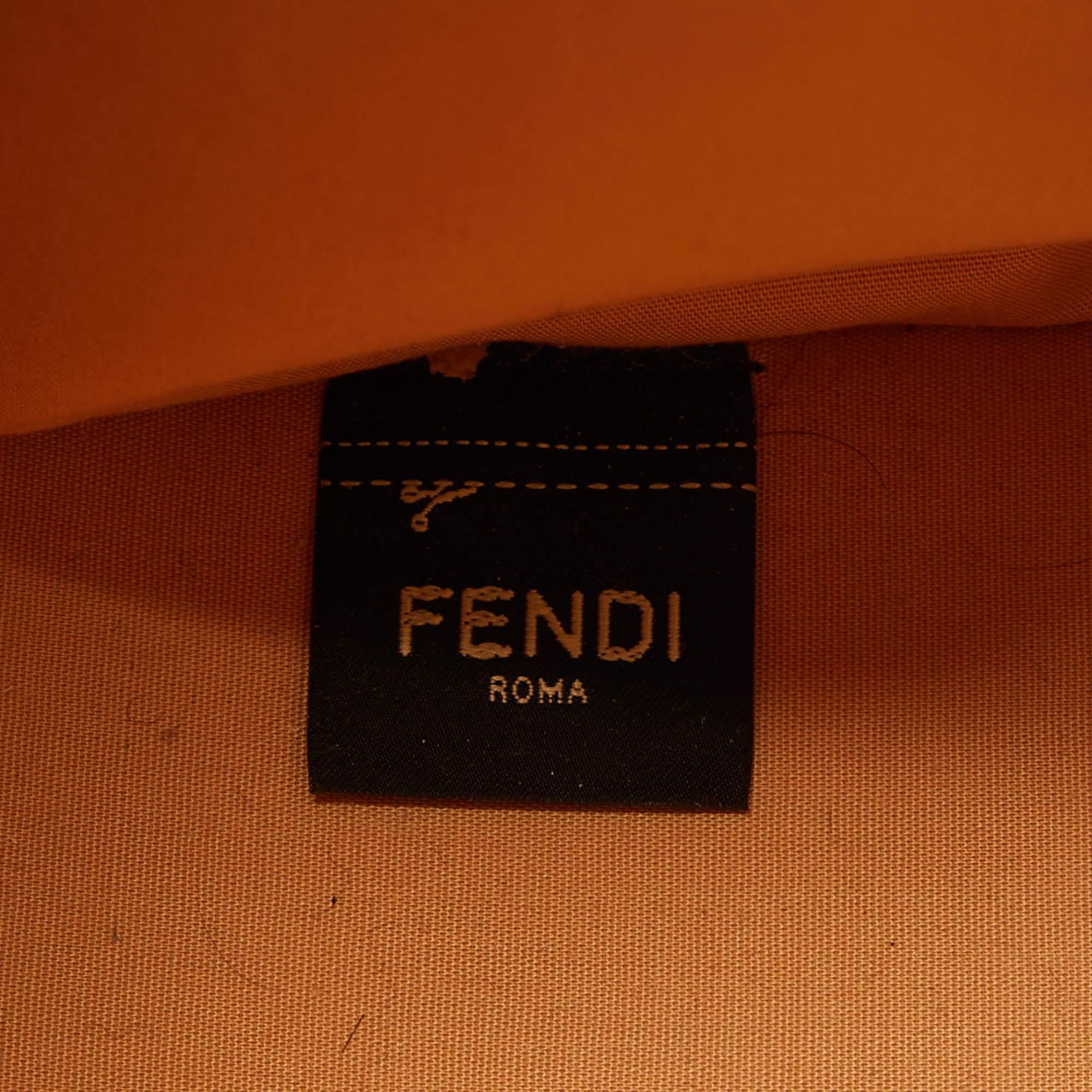 Fendi Off White Canvas and Leather Medium Sunshine Tote 6