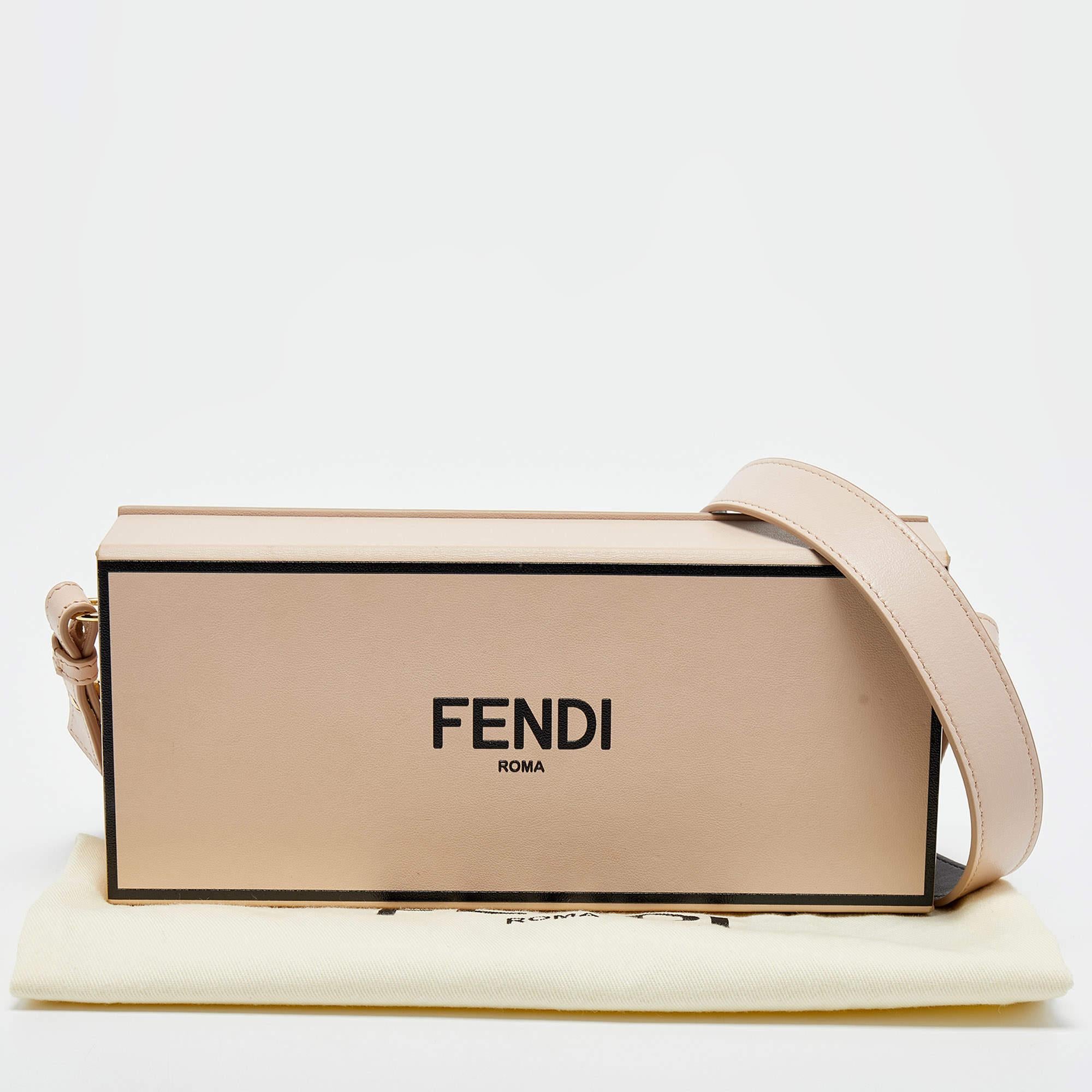 Fendi Old Rose Leather Horizontal Crossbody Bag 8