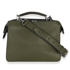 Fendi Olive Calfskin Leather Mini Peekaboo ISeeU Bag