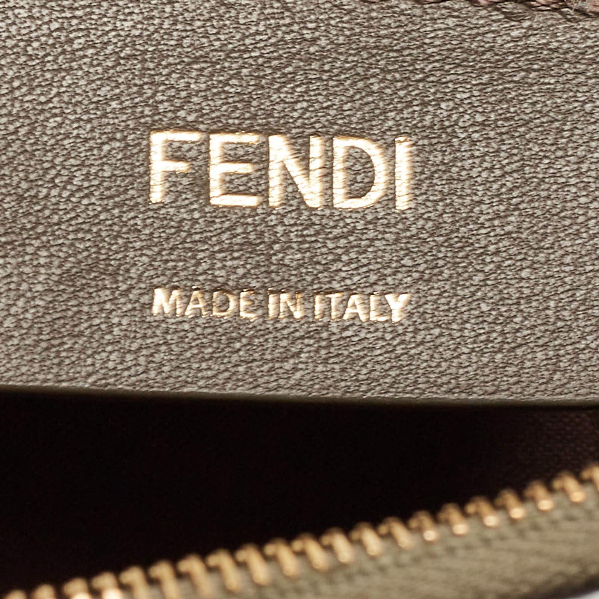 Fendi Olive Green Leather F is Fendi Wallet on Chain For Sale 16