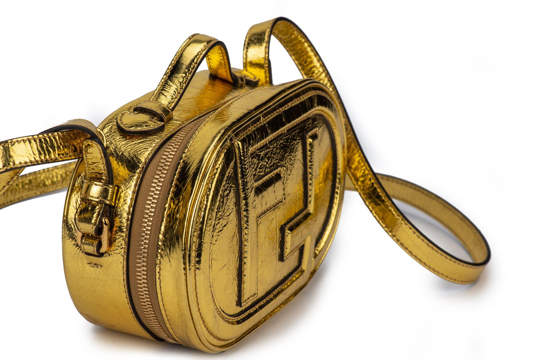 Fendi O’Lock Mini Camera Case New Gold For Sale 9
