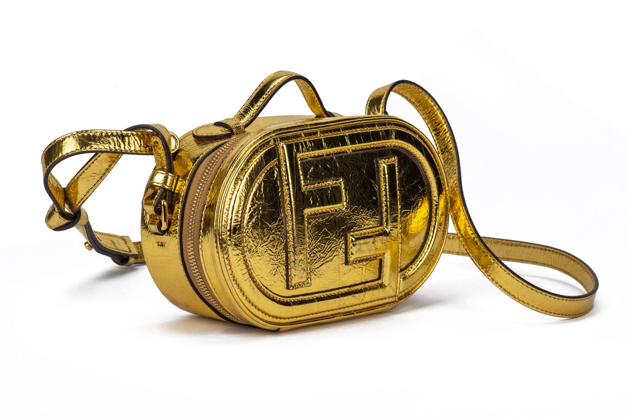 Fendi O’Lock Mini Camera Case New Gold For Sale 1