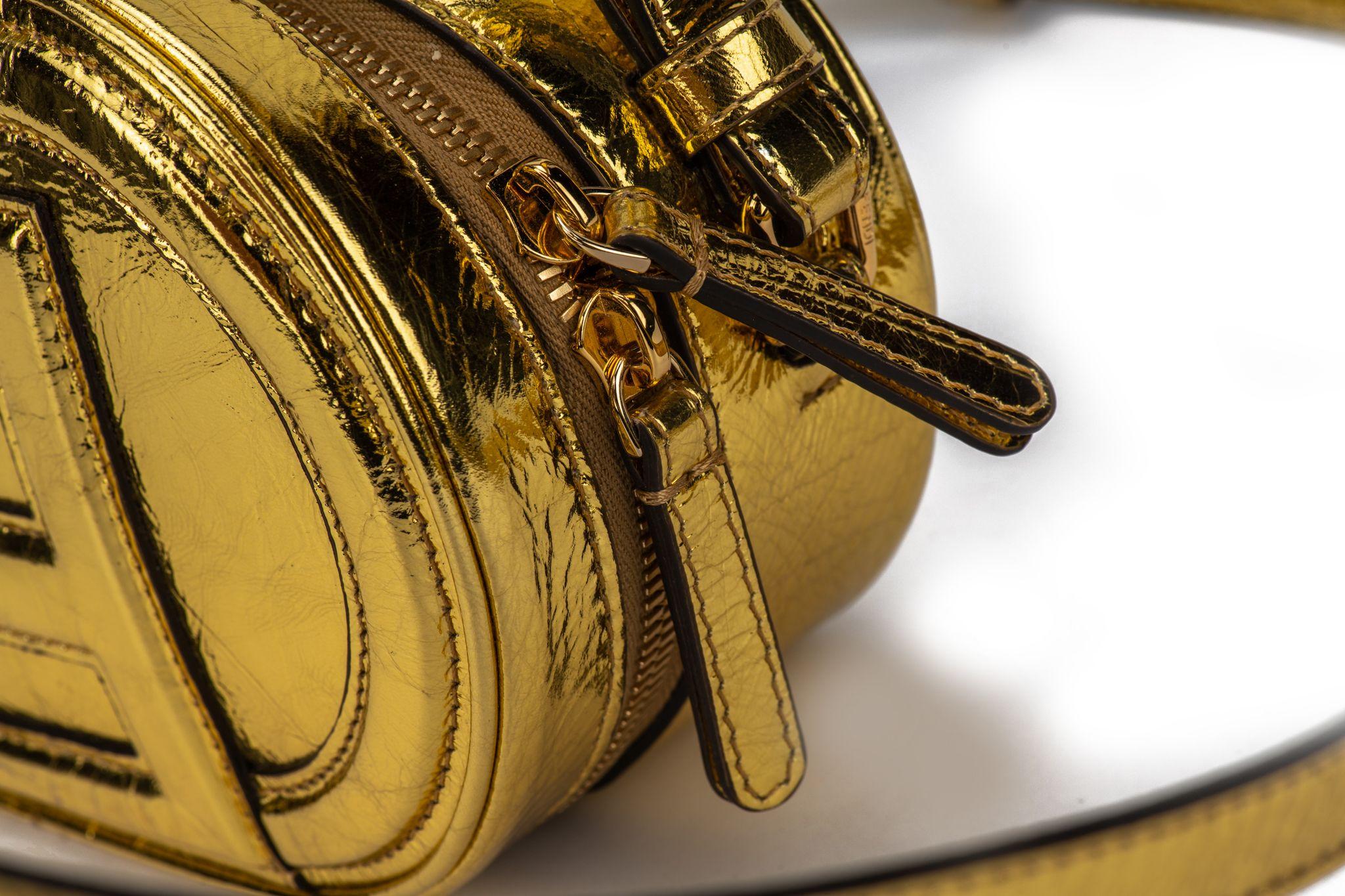 Fendi O’Lock Mini Camera Case New Gold For Sale 1