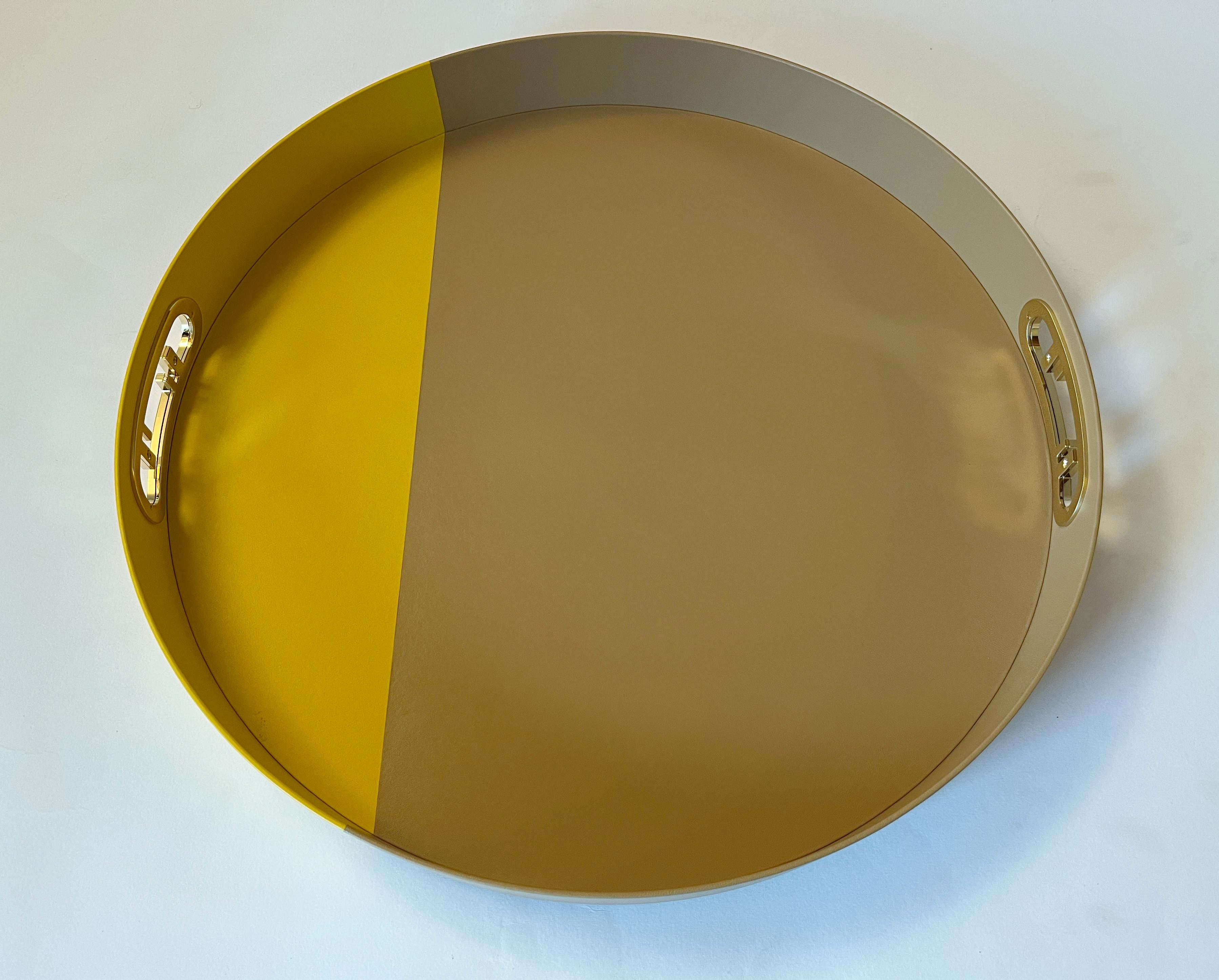 Bandeja redonda FENDI O'Lock, 3 Disponible Metal en venta