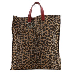 Fendi Open Shopping Tote Zucca Canvas Tall