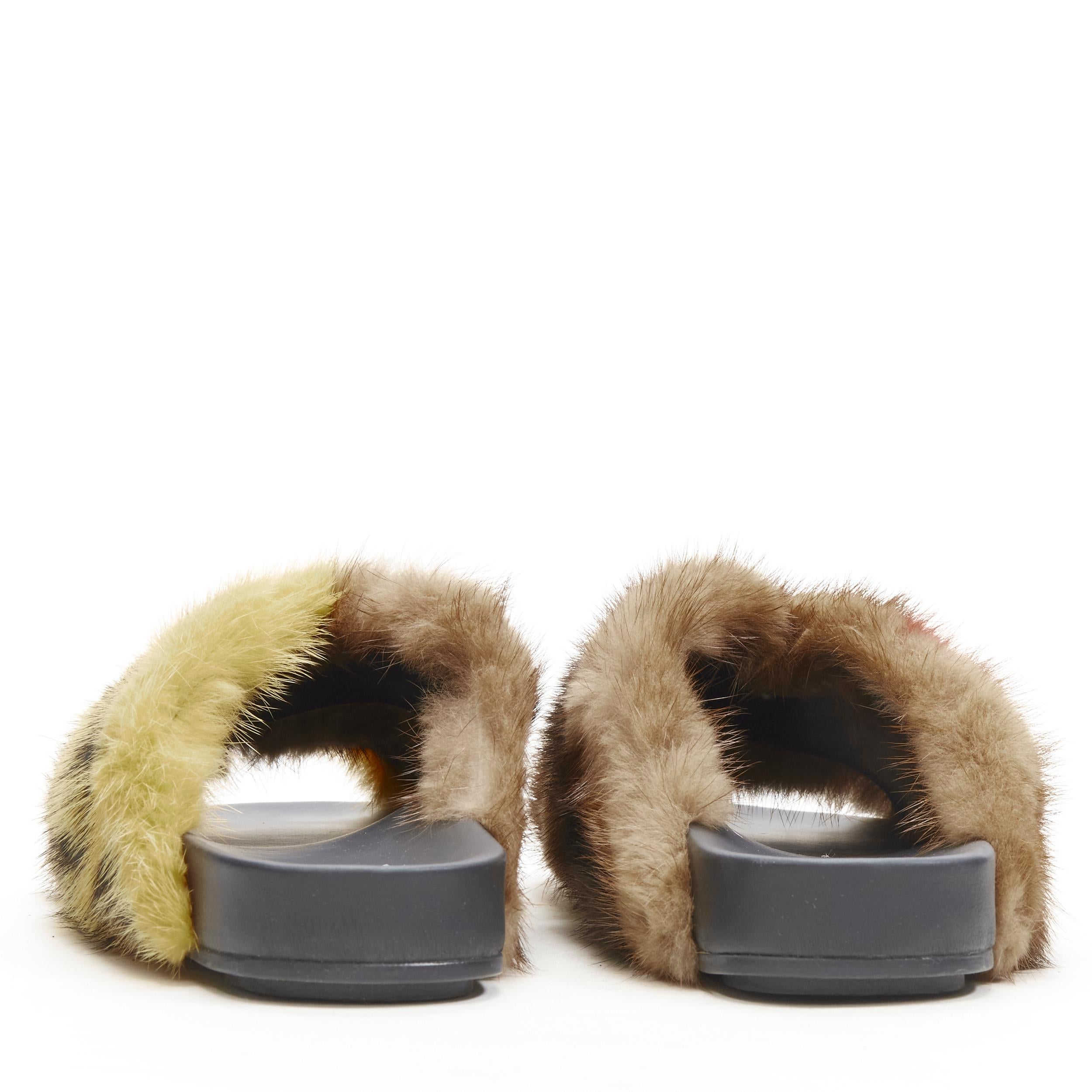 fendi fur slides