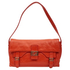 Fendi Orange Leather Borsa Sweety Shoulder Bag