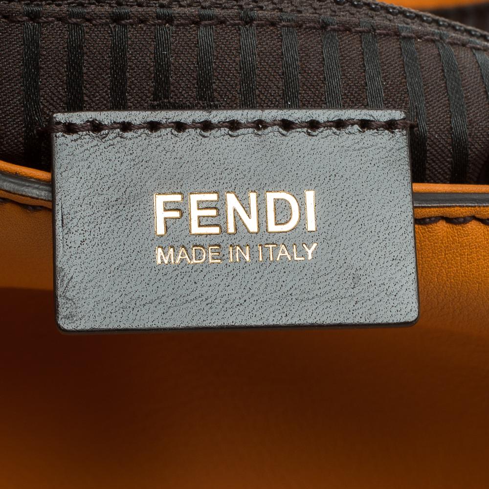 Fendi Orange Leather Mama Forever Shoulder Bag 5