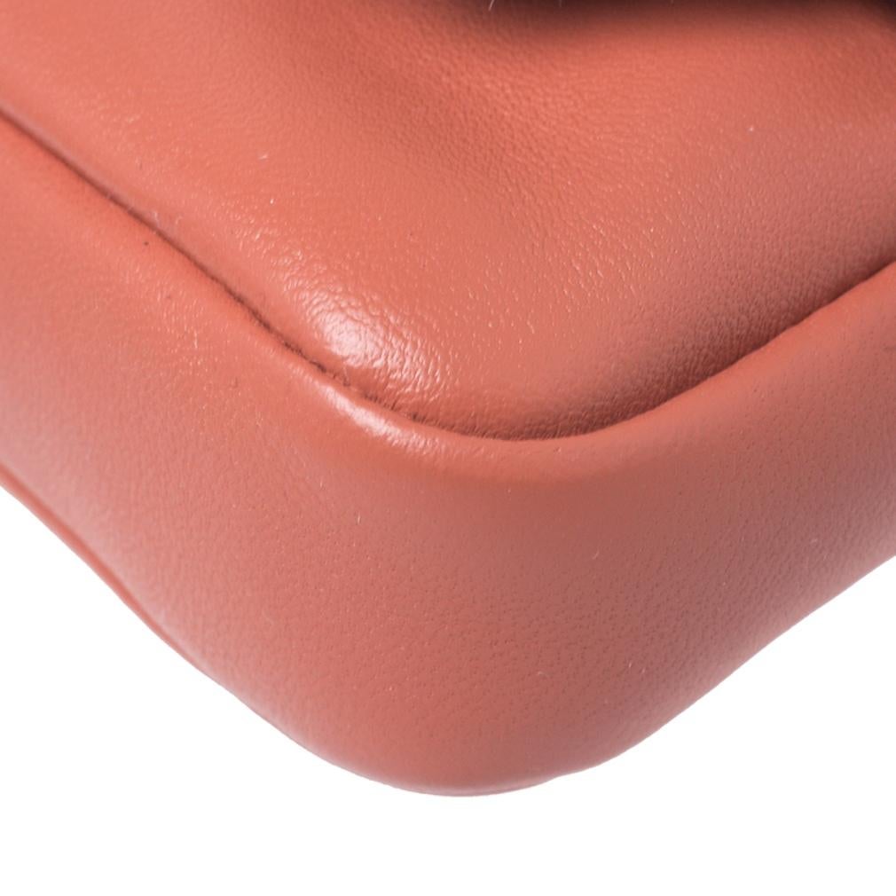 Fendi Orange Leather Micro Monster Baguette Bag 4