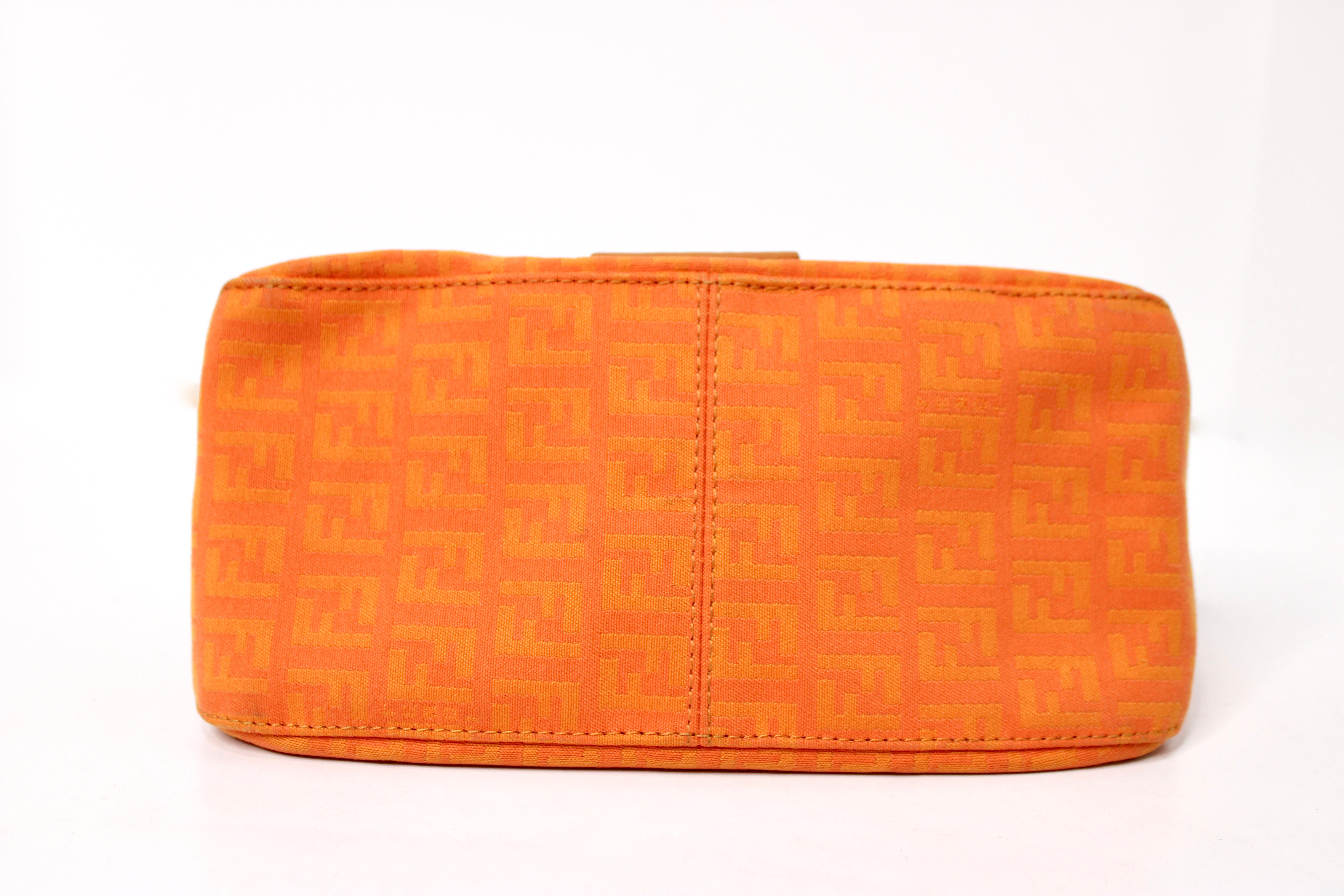 Fendi Mini Mama Zucchino Baguette Bag arancione circa Y2K in vendita 3