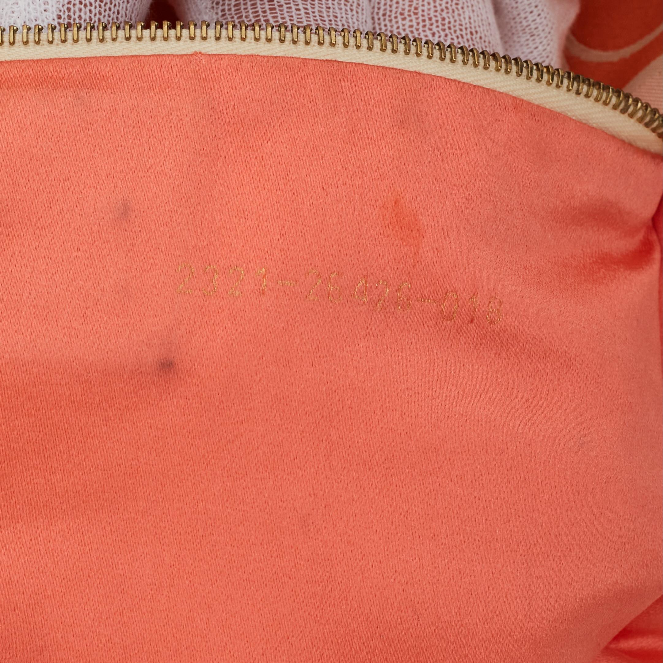 Fendi Orange Psychedelic Swirl Print Flap Mamma Shoulder Bag In Good Condition In Montreal, Quebec