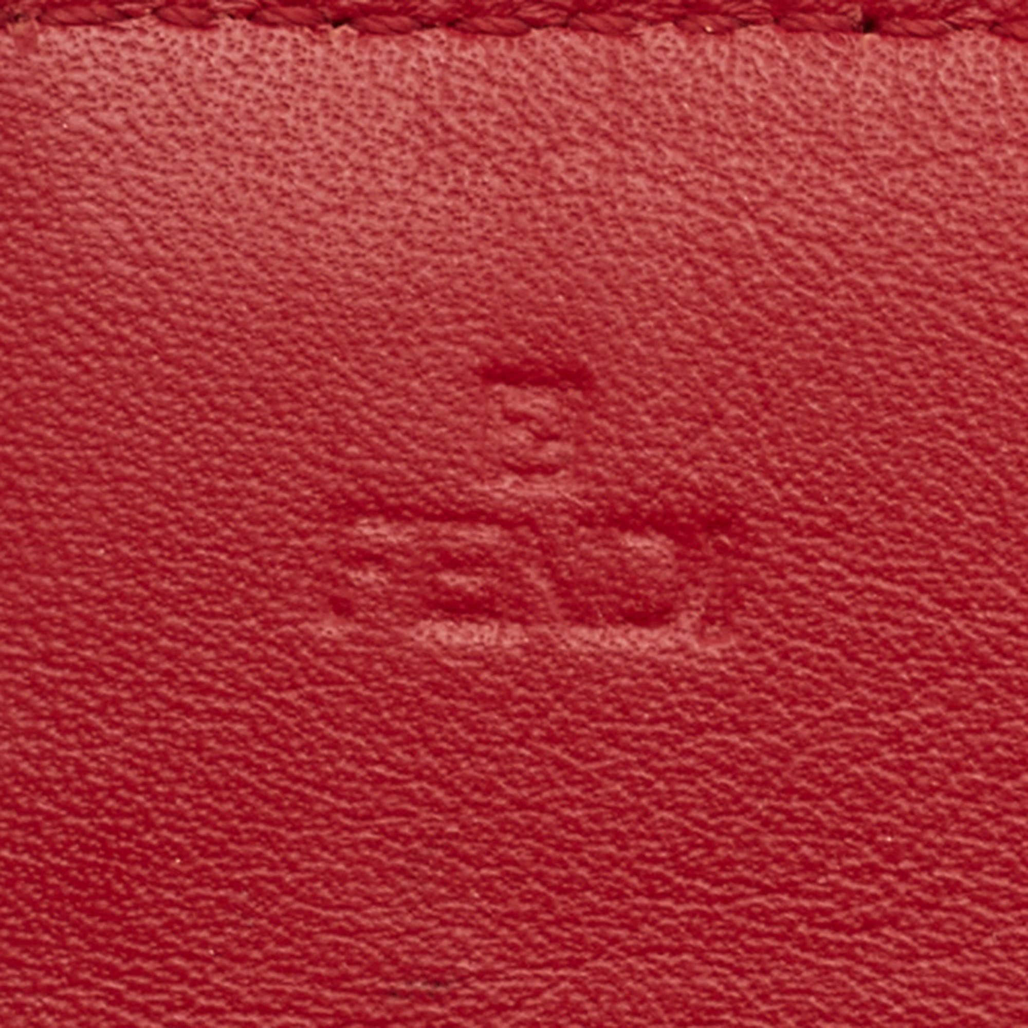 Fendi Orange Zucchino Patent Leather Mia Flap Continental Wallet 2