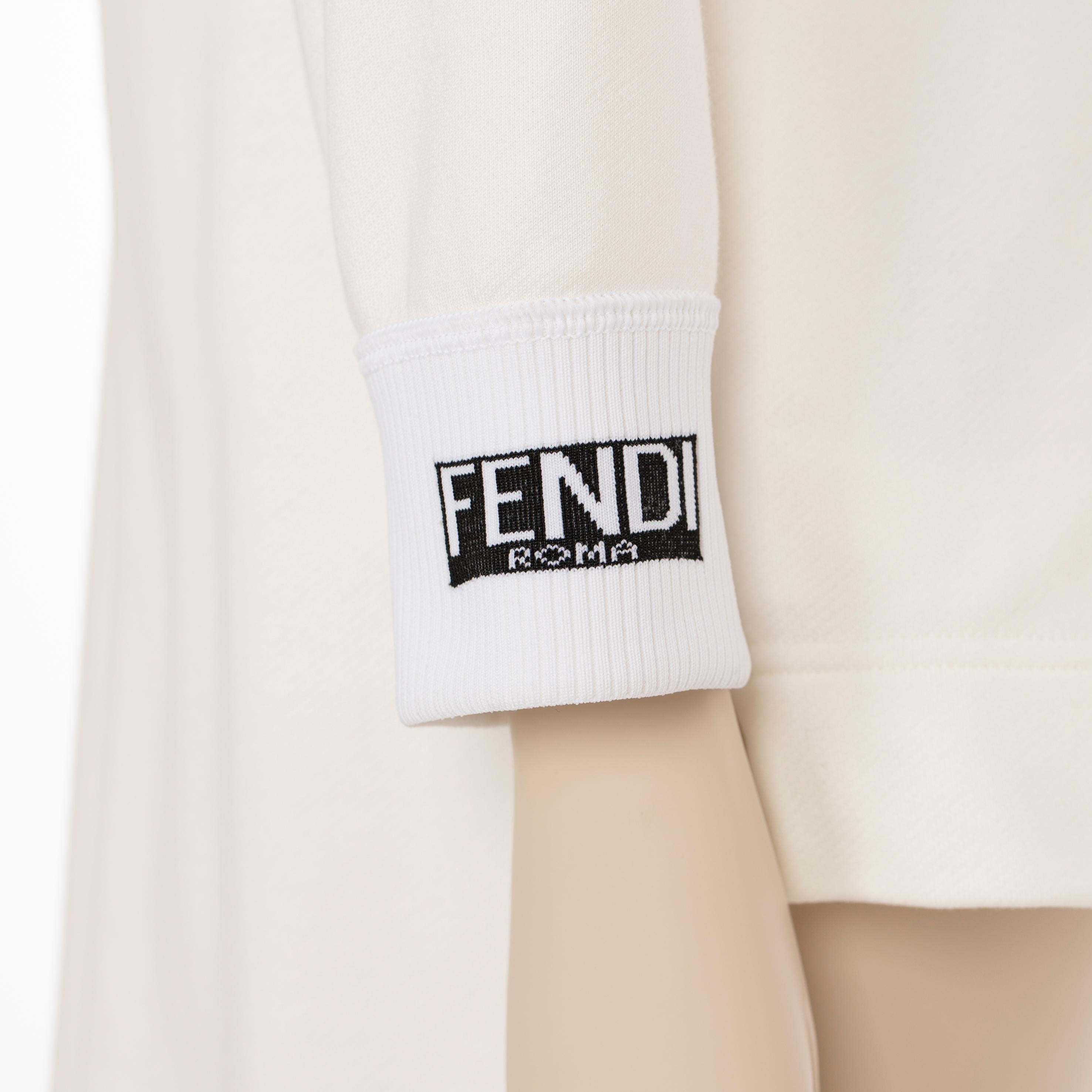 Fendi Oversized Hooded Sweater With Logo Details 38 IT For Sale 2