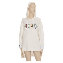 Fendi Oversized Hooded Sweater With Logo Details 38 IT