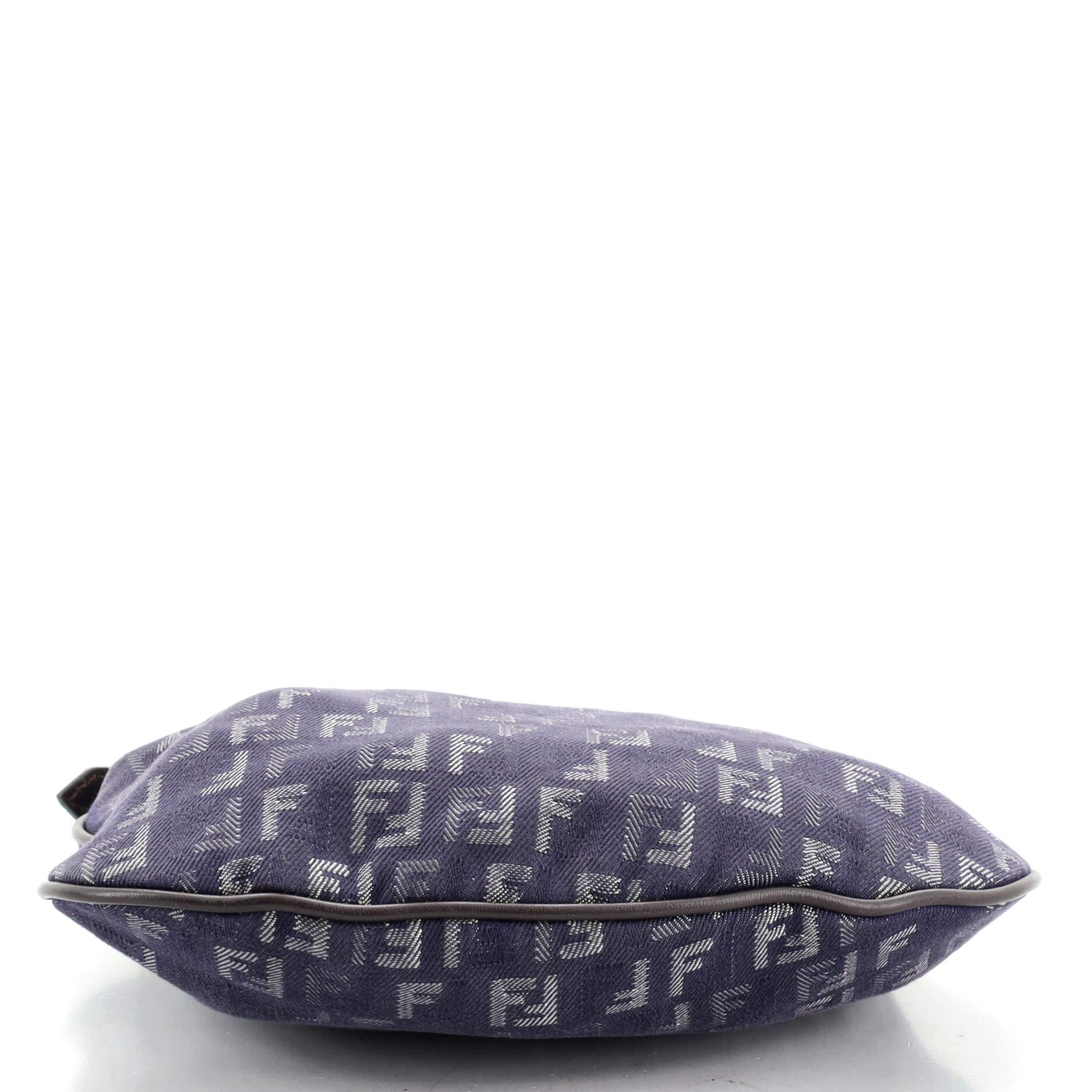 Fendi Oyster Bag Zucchino Canvas Small In Good Condition In NY, NY