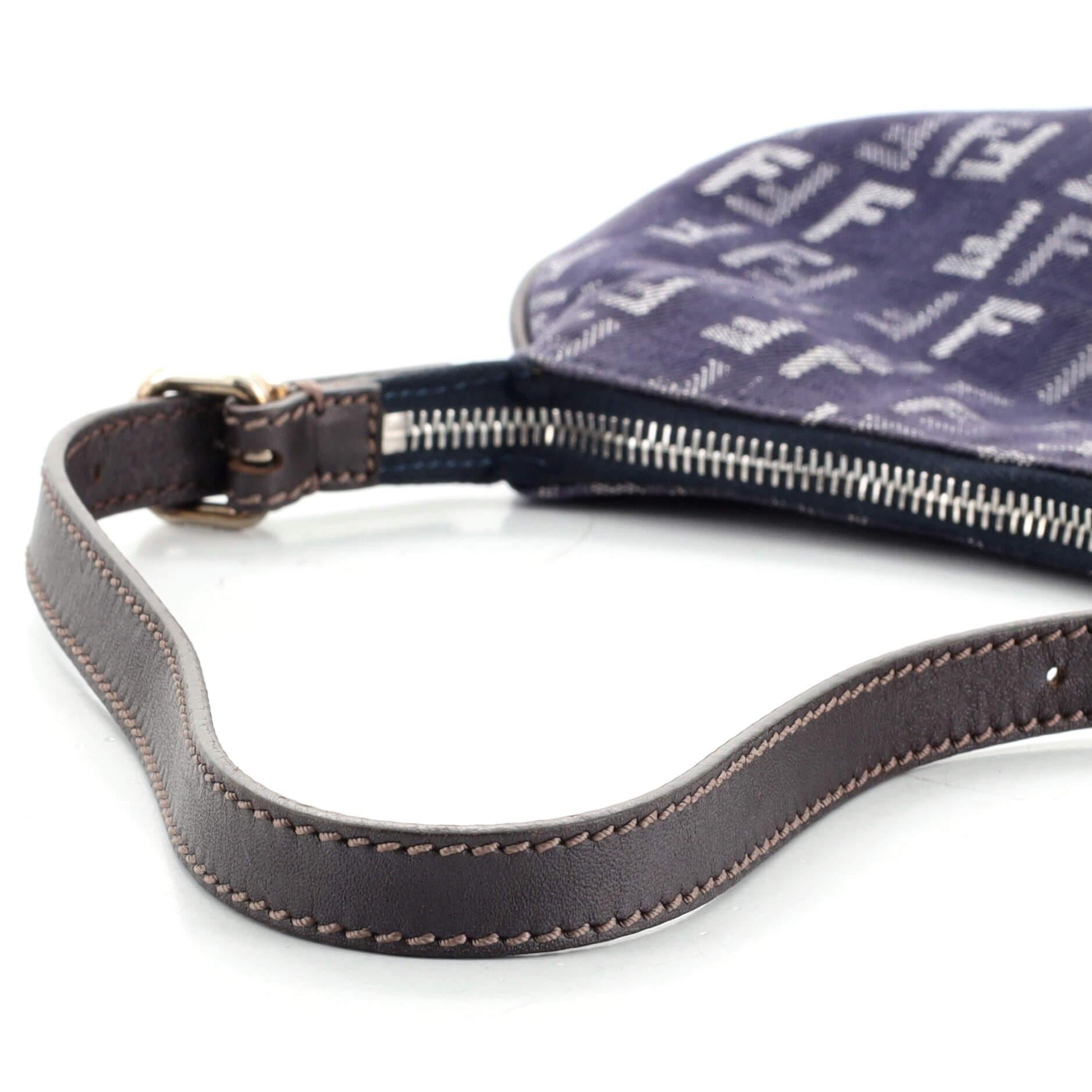 Fendi Oyster Bag Zucchino Canvas Small 1