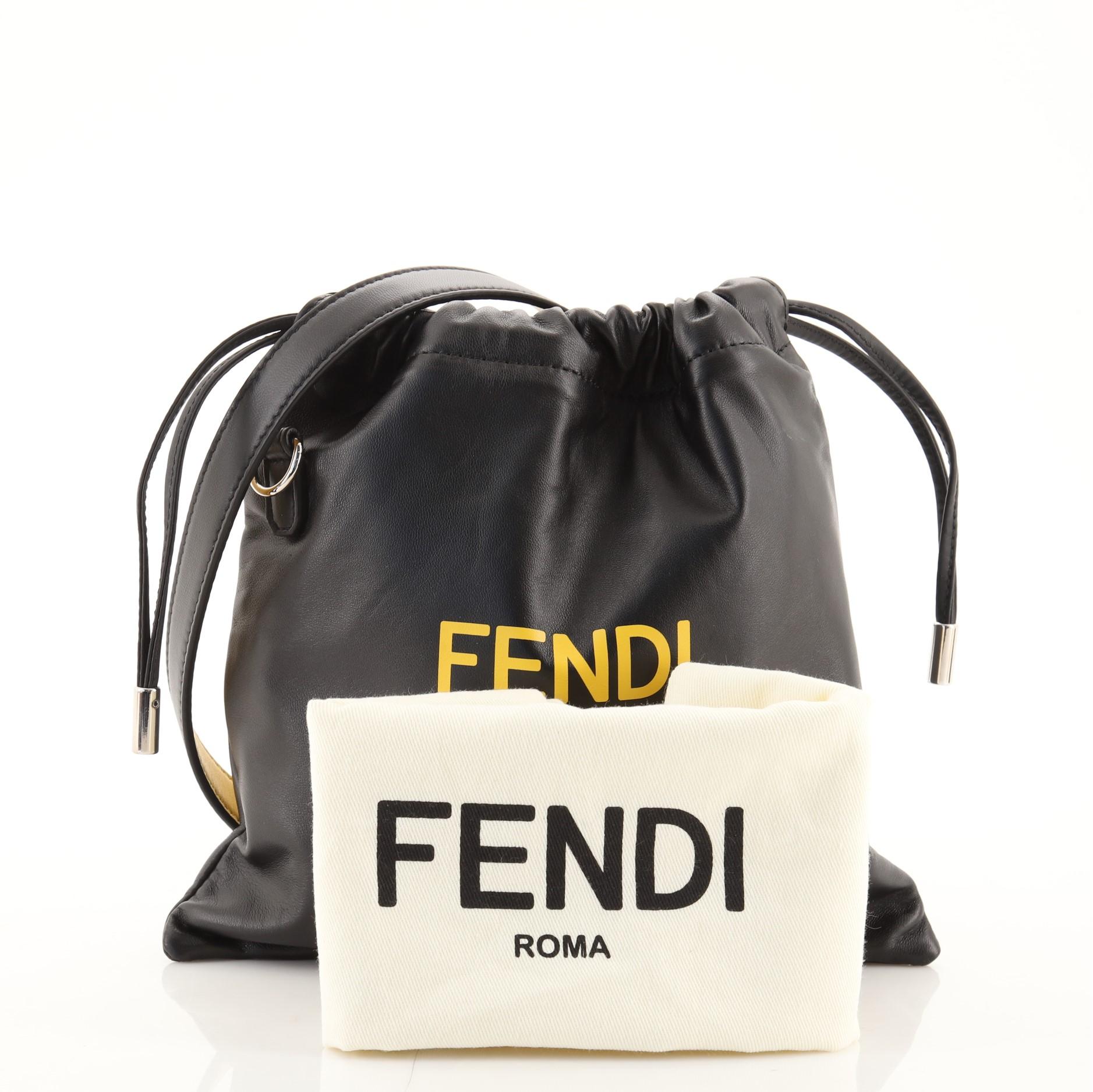 fendi pack small pouch - brown - messenger