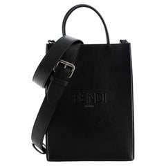 Fendi Pack Shopping Tote Embossed Leather Small