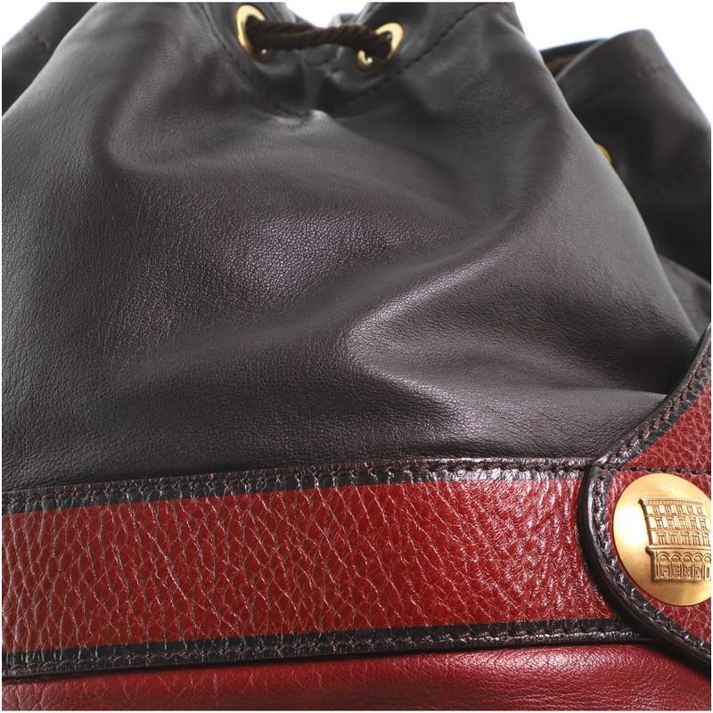Fendi Palazzo Bucket Bag Studded Leather Small 2