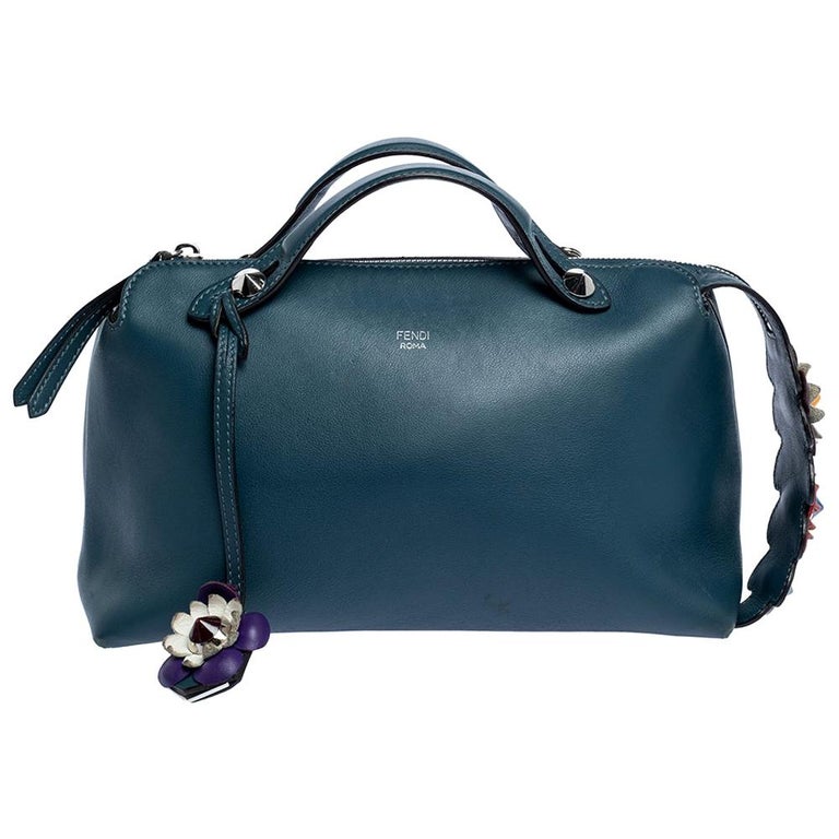 Fendi Pale Blue Leather Small By The Way Shoulder Bag at 1stDibs