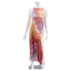 FENDI Pastel Rainbow Silk Dress