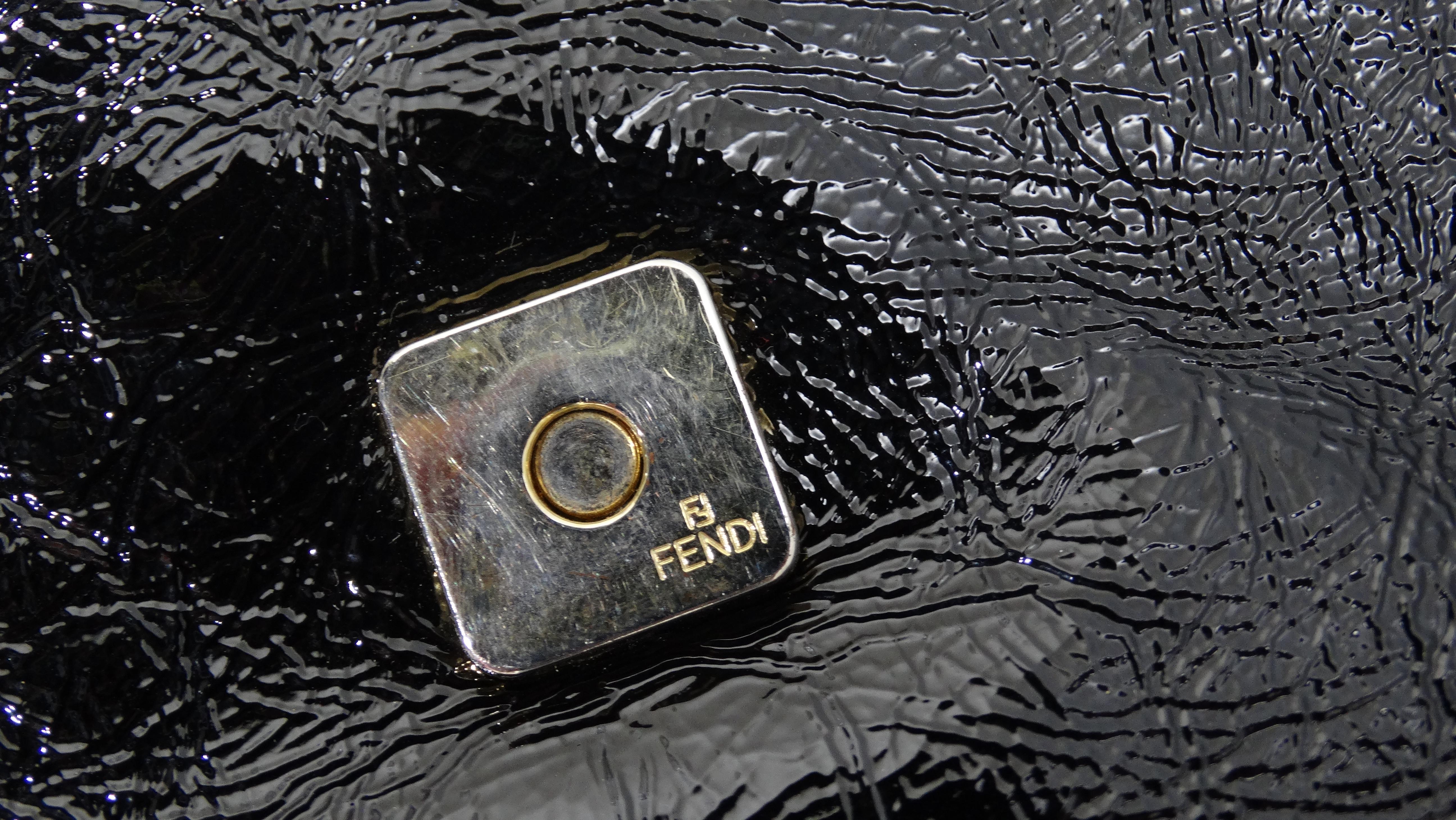 fendi patent leather baguette