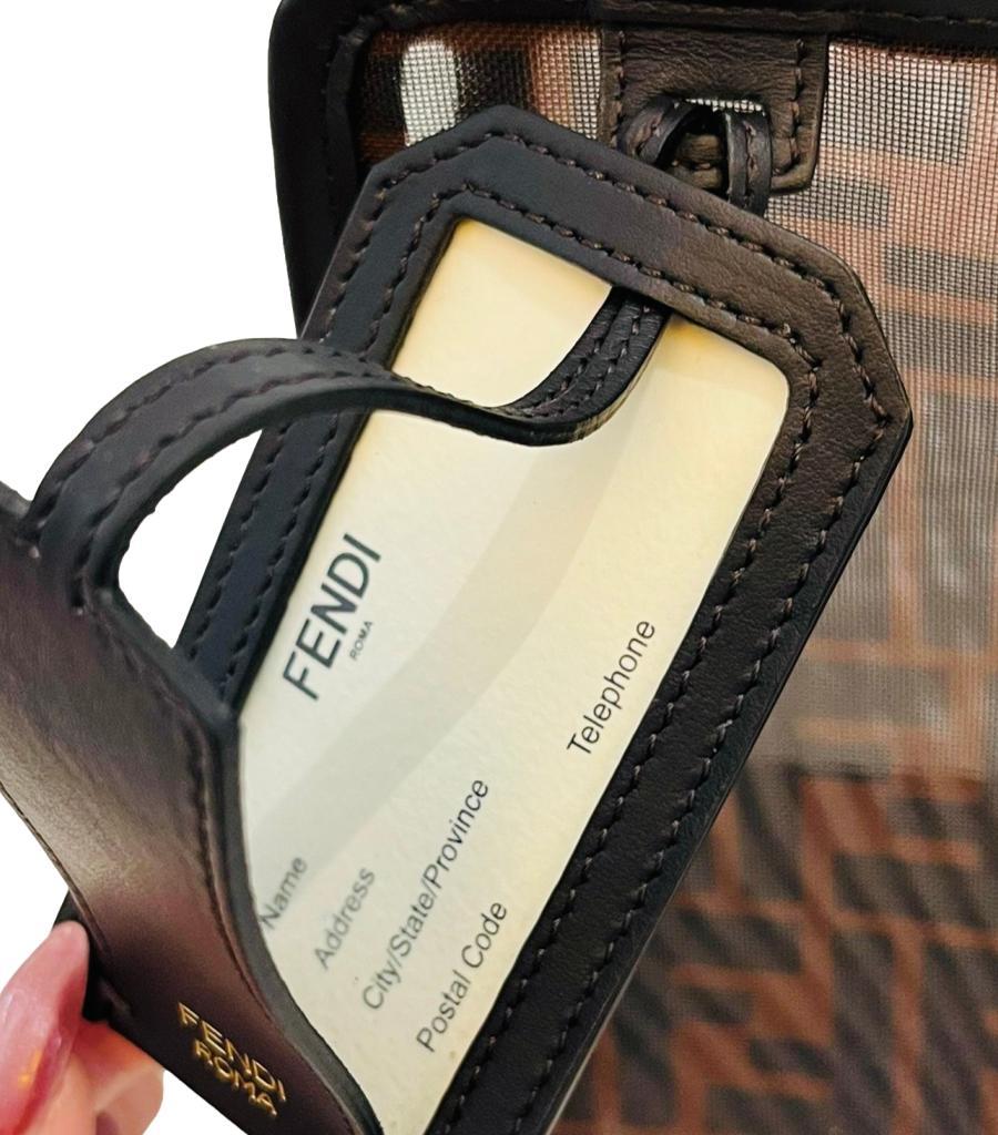 Fendi Patent Leather Peekaboo Bag With 'FF' Defender Cover Bag 9