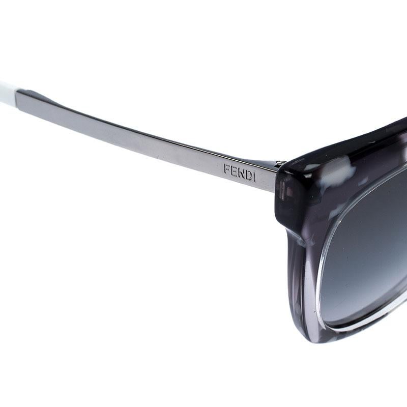 Gray Fendi Patterned Grey/ Grey Gradient FF 0179/S Jungle Cat Eye Sunglasses