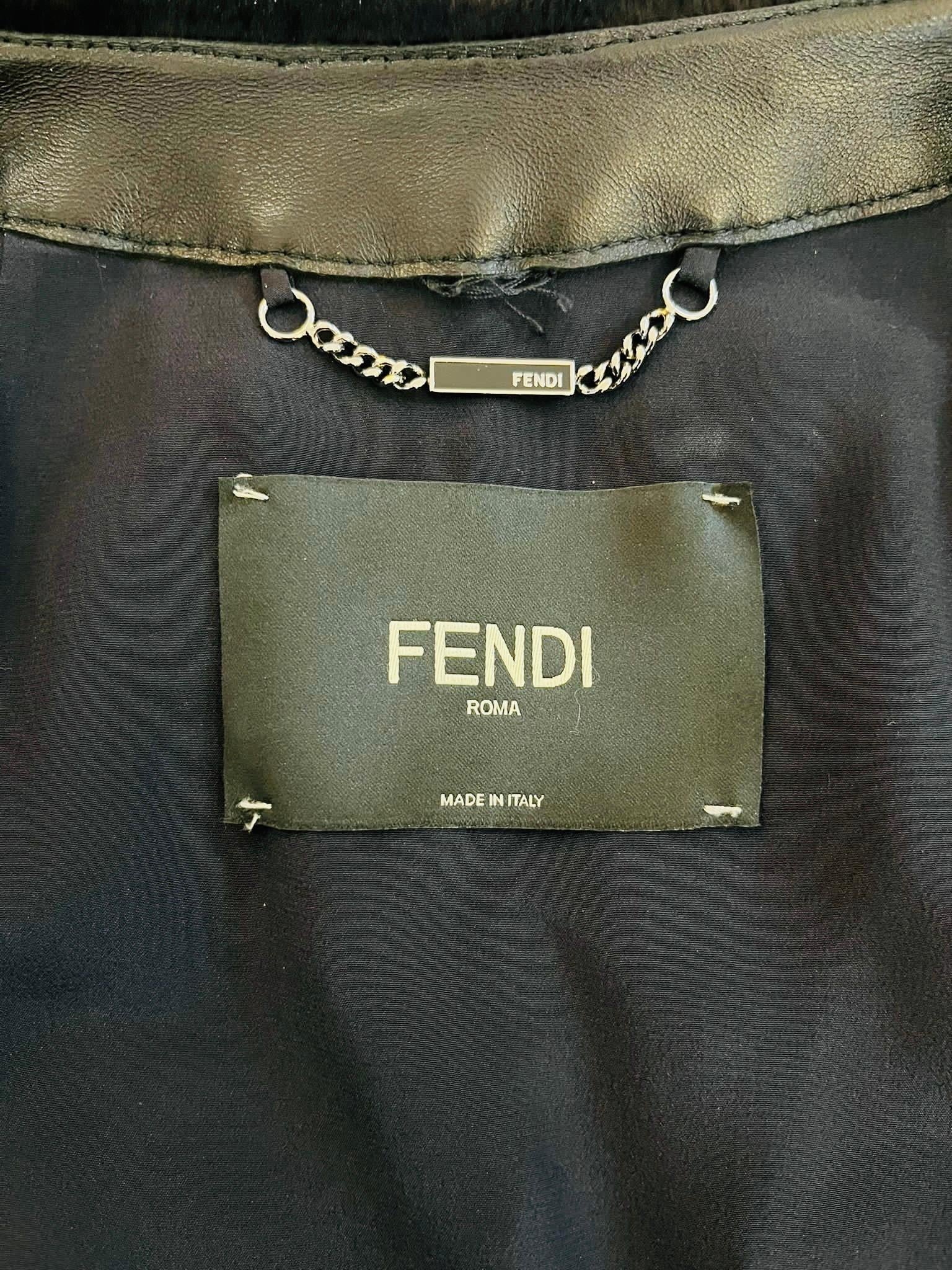 Fendi Pearl Embellished Mink Fur Jacket For Sale 2