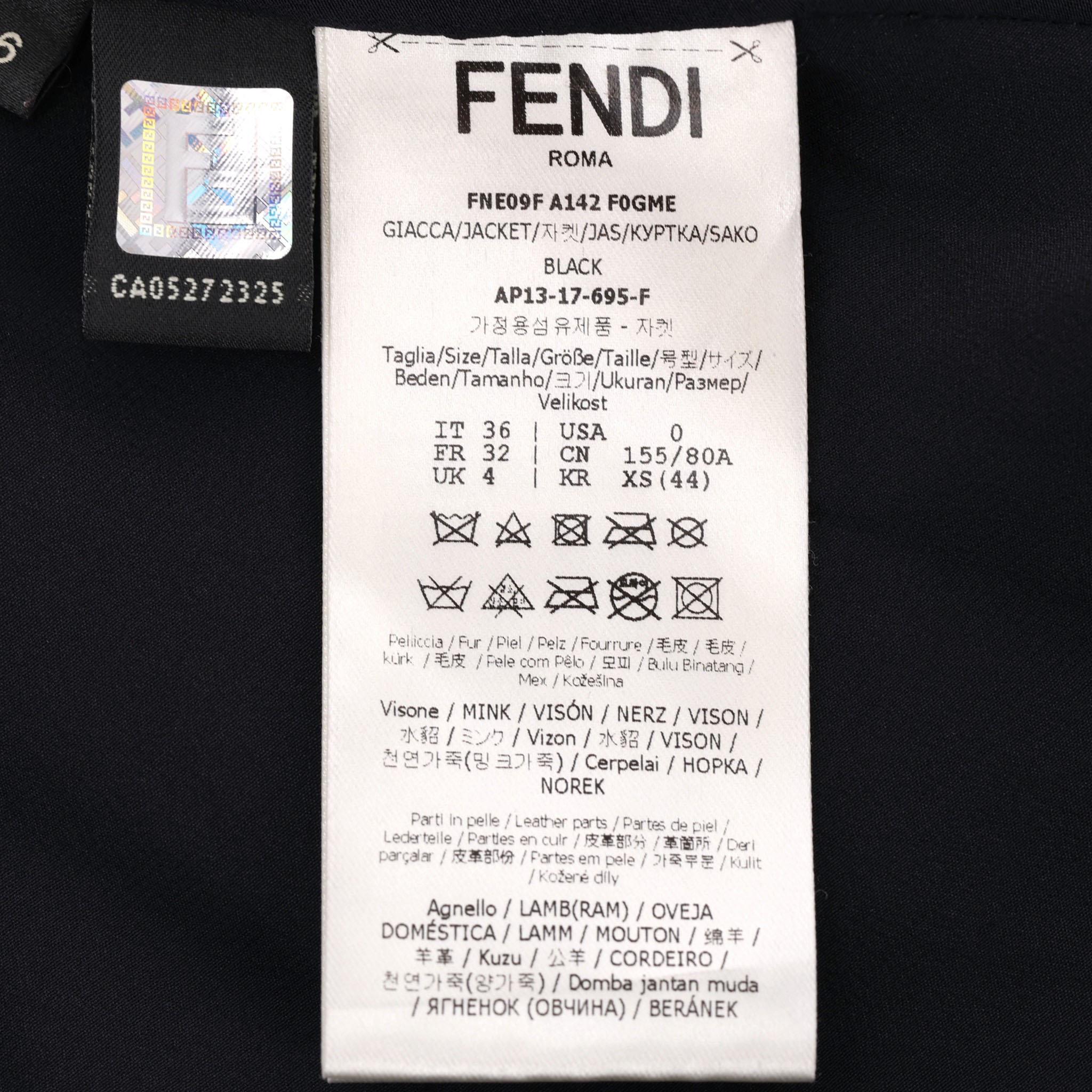 Fendi Pearl Embellished Mink Fur Jacket For Sale 3