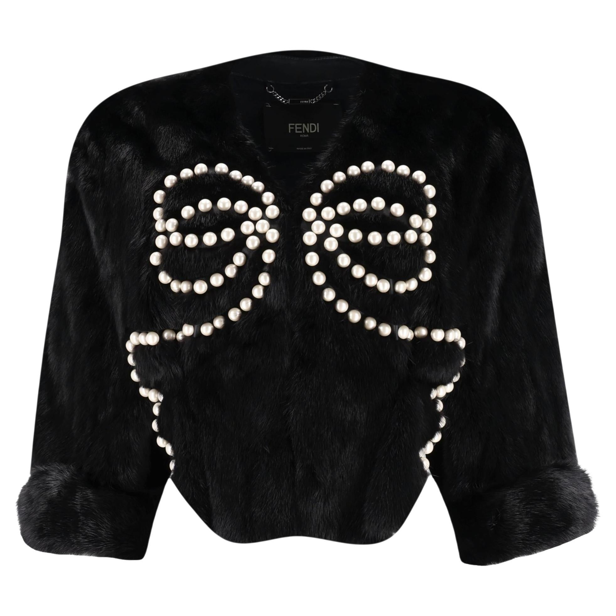Fendi jacket fur clearance